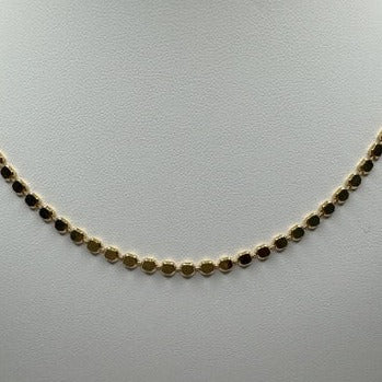 The Dotted Flat Bead Necklace