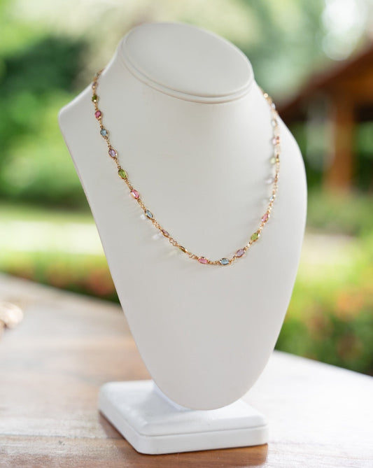 Pastel Gem Necklace