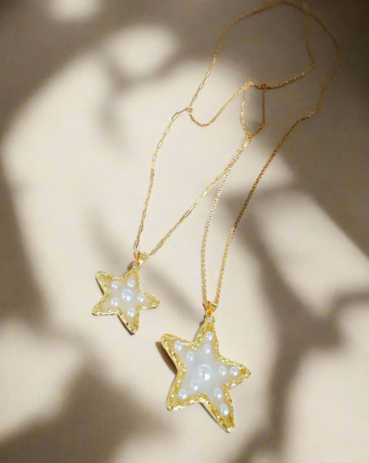 Starlit Pearl Necklace